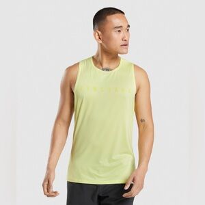 Gymshark Sport Stripe Tank Firefly Green